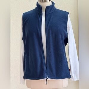 Woolrich Women's Marine Blue Fleece Vest